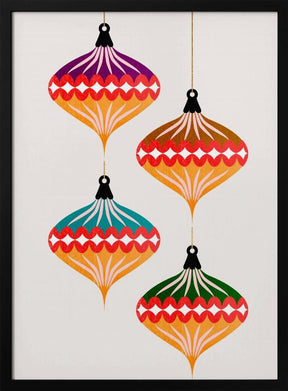 Christmas Balls (vers.3) Poster - Corkframes.com