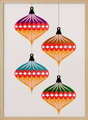 Christmas Balls (vers.3) Poster - Corkframes.com