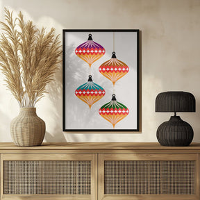 Christmas Balls (vers.3) Poster - Corkframes.com