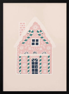 Christmas Gingerbread House Poster - Corkframes.com