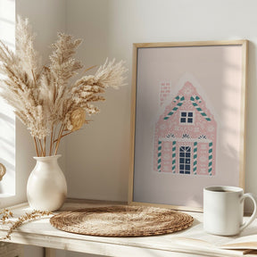 Christmas Gingerbread House Poster - Corkframes.com