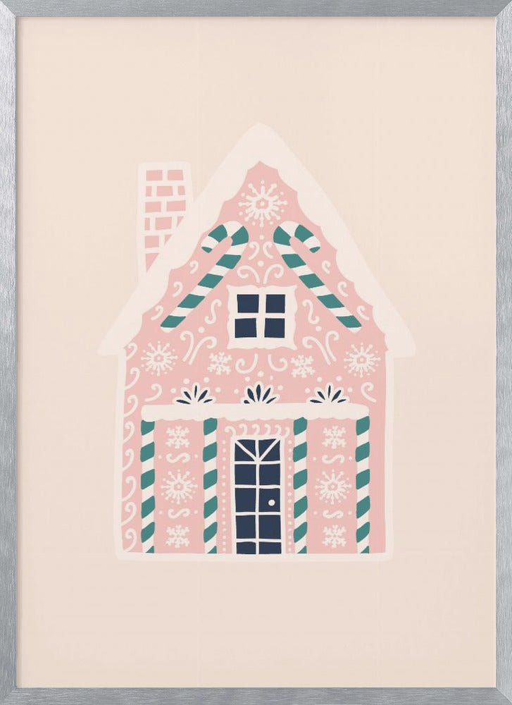 Christmas Gingerbread House Poster - Corkframes.com