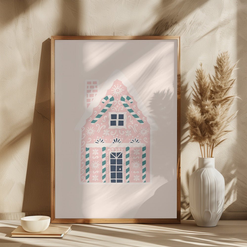 Christmas Gingerbread House Poster - Corkframes.com