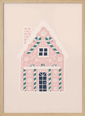 Christmas Gingerbread House Poster - Corkframes.com