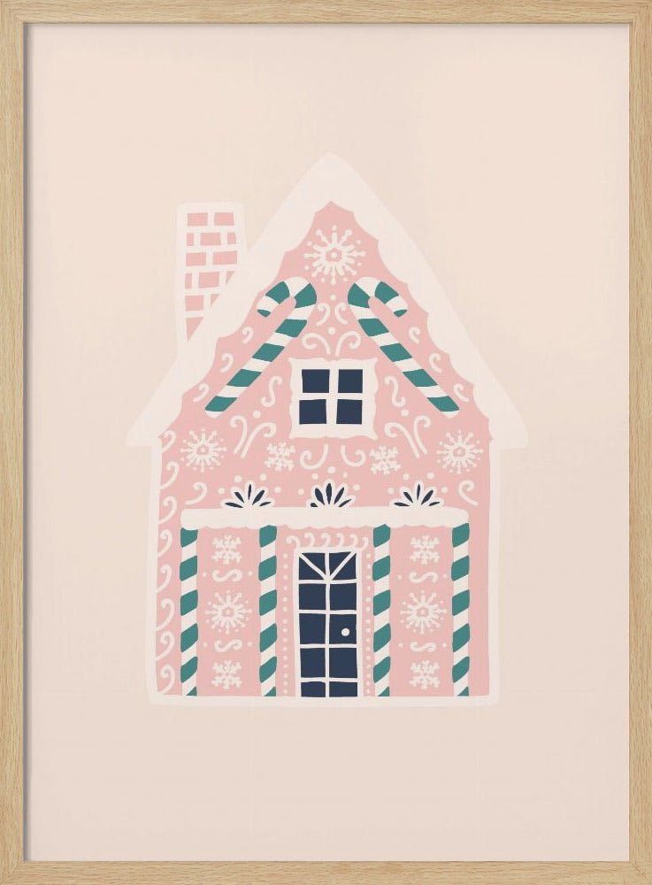 Christmas Gingerbread House Poster - Corkframes.com