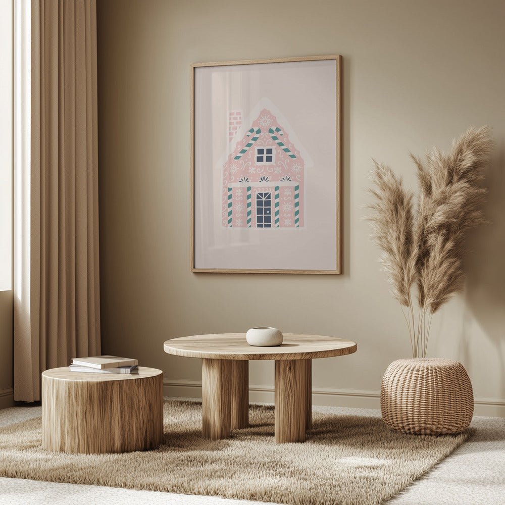 Christmas Gingerbread House Poster - Corkframes.com