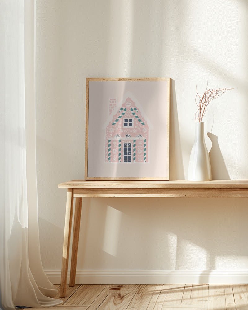 Christmas Gingerbread House Poster - Corkframes.com