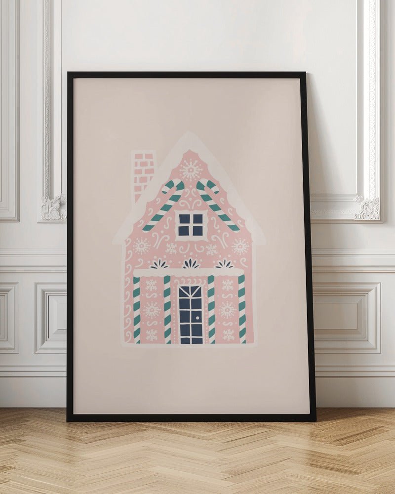 Christmas Gingerbread House Poster - Corkframes.com