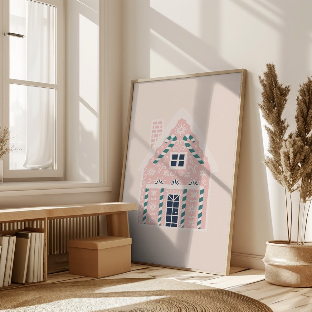 Christmas Gingerbread House Poster - Corkframes.com