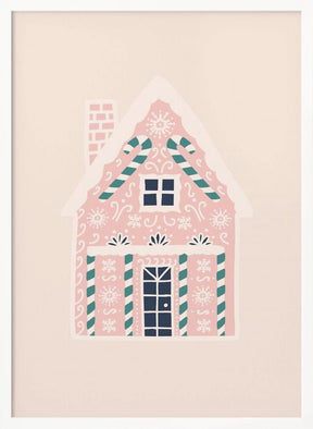 Christmas Gingerbread House Poster - Corkframes.com