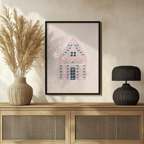 Christmas Gingerbread House Poster - Corkframes.com