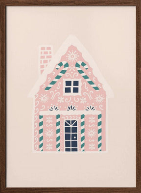 Christmas Gingerbread House Poster - Corkframes.com