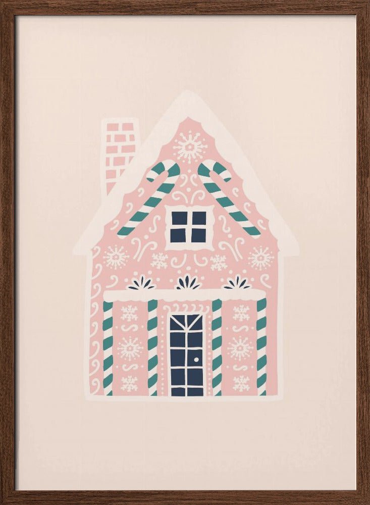 Christmas Gingerbread House Poster - Corkframes.com