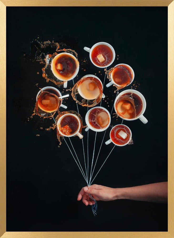 Coffee Balloons Poster - Corkframes.com