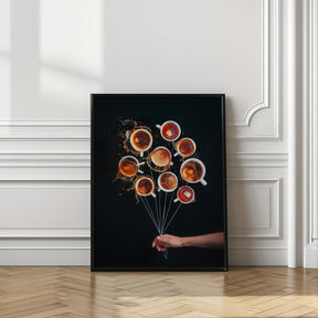 Coffee Balloons Poster - Corkframes.com