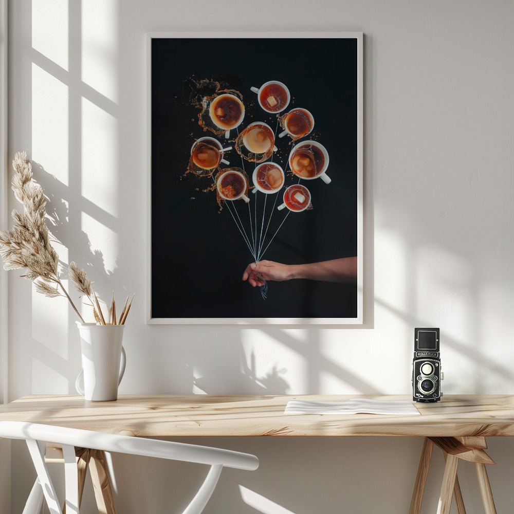 Coffee Balloons Poster - Corkframes.com