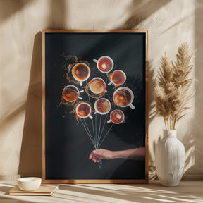 Coffee Balloons Poster - Corkframes.com