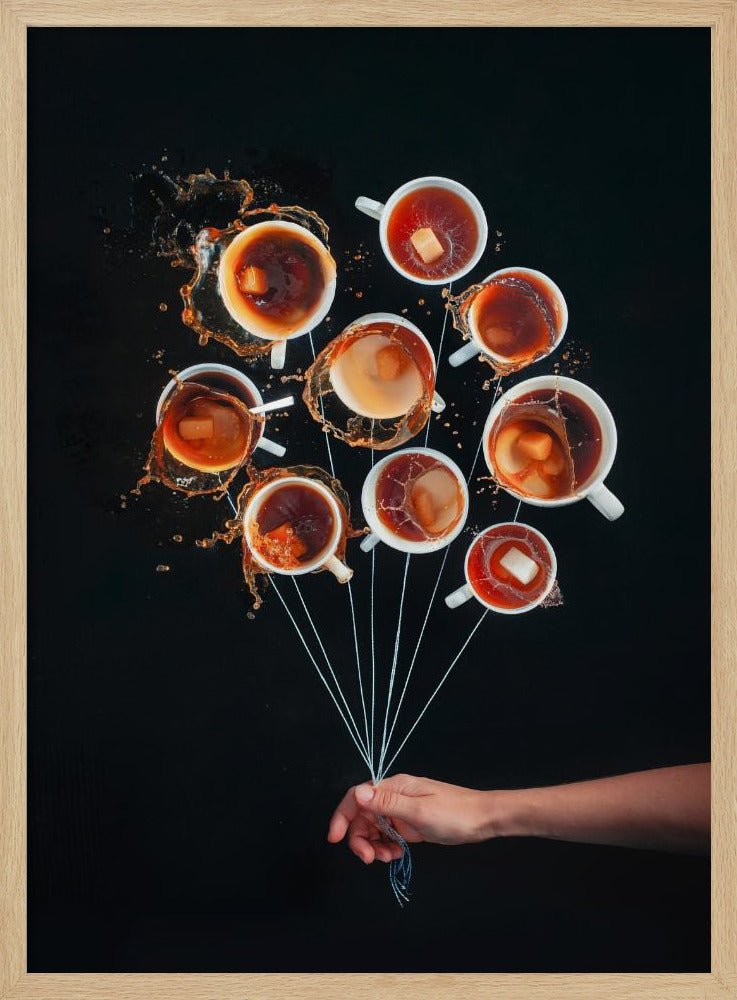 Coffee Balloons Poster - Corkframes.com