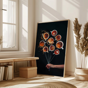 Coffee Balloons Poster - Corkframes.com