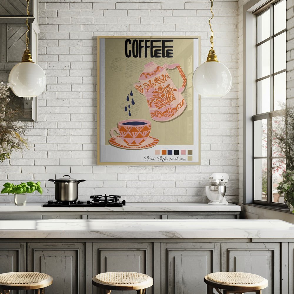 Coffee Break Poster - Corkframes.com