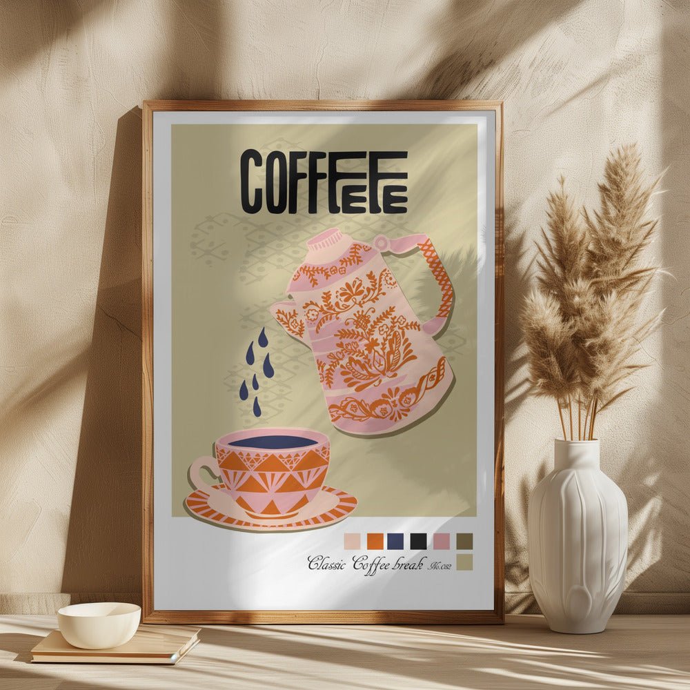 Coffee Break Poster - Corkframes.com