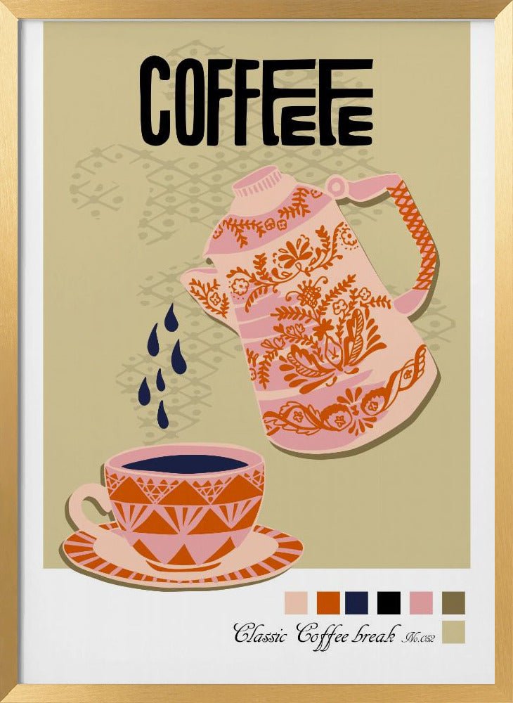 Coffee Break Poster - Corkframes.com