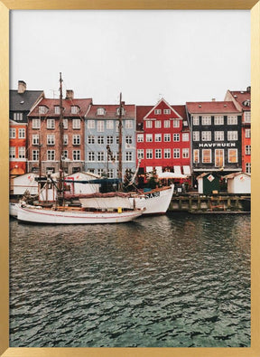 Copenhagen Harbou Poster - Corkframes.com