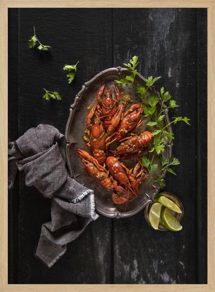 Crayfish And Parsley Poster - Corkframes.com