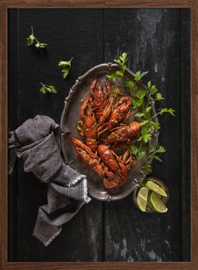 Crayfish And Parsley Poster - Corkframes.com