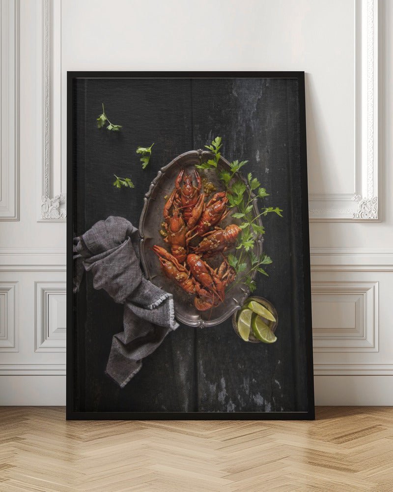 Crayfish And Parsley Poster - Corkframes.com