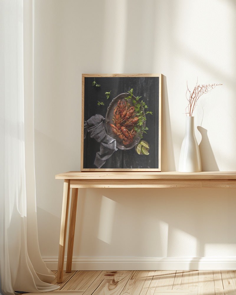 Crayfish And Parsley Poster - Corkframes.com