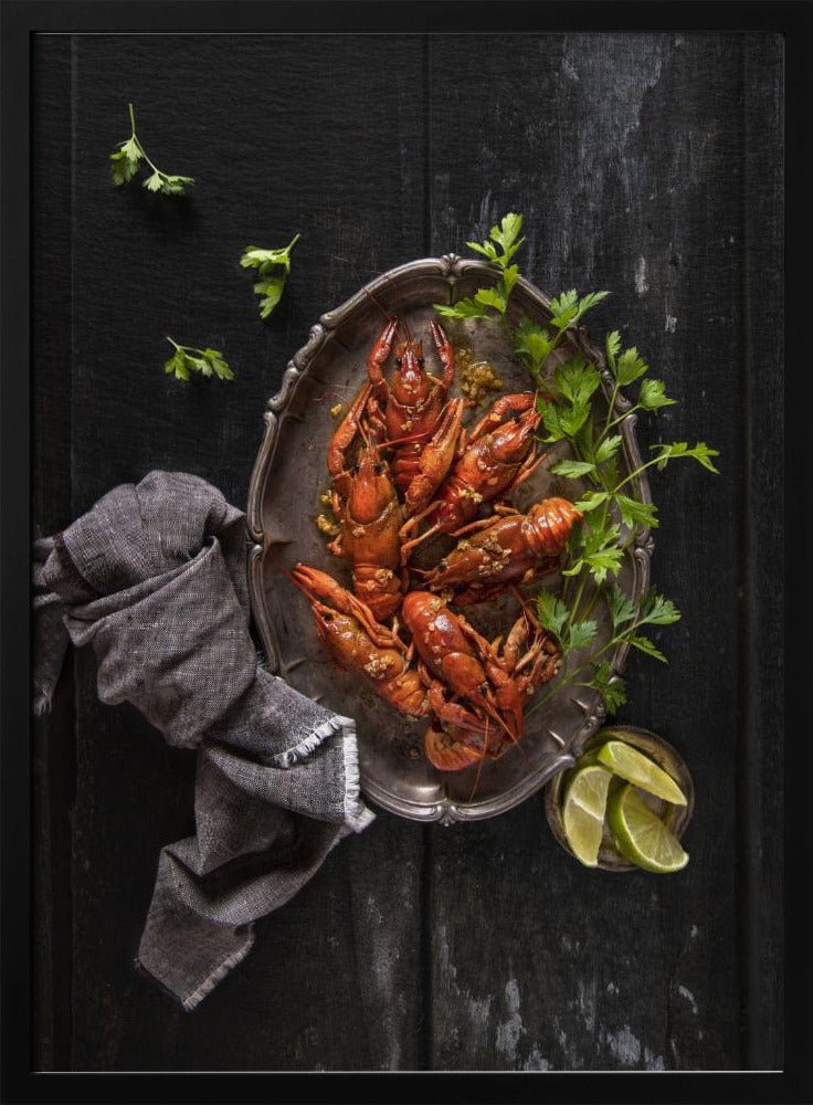 Crayfish And Parsley Poster - Corkframes.com