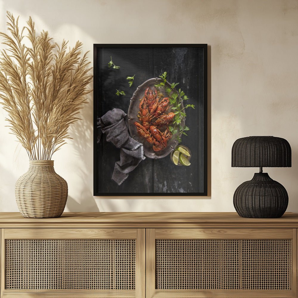 Crayfish And Parsley Poster - Corkframes.com