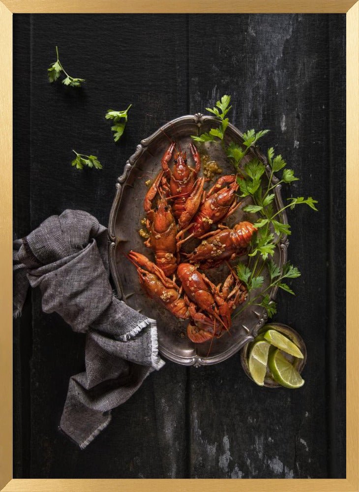 Crayfish And Parsley Poster - Corkframes.com