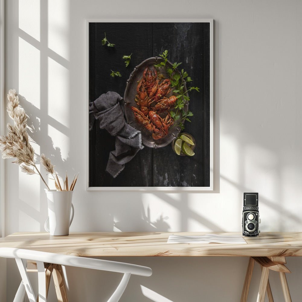 Crayfish And Parsley Poster - Corkframes.com