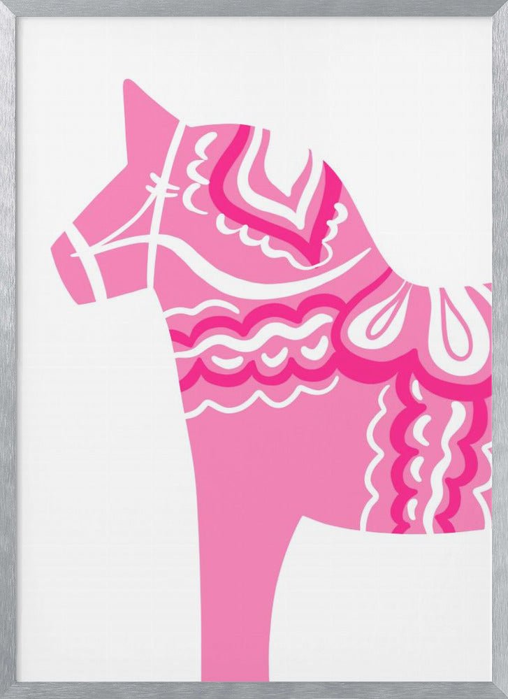 Dala Horse in Pink Poster - Corkframes.com