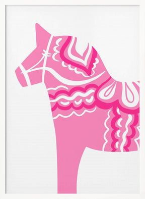 Dala Horse in Pink Poster - Corkframes.com