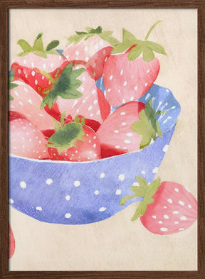 Erdbeeren in Schale Poster - Corkframes.com