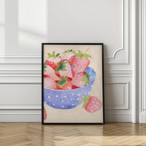 Erdbeeren in Schale Poster - Corkframes.com