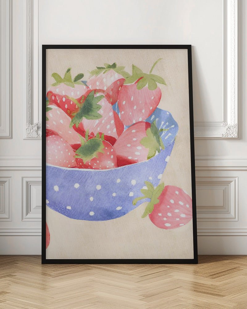 Erdbeeren in Schale Poster - Corkframes.com