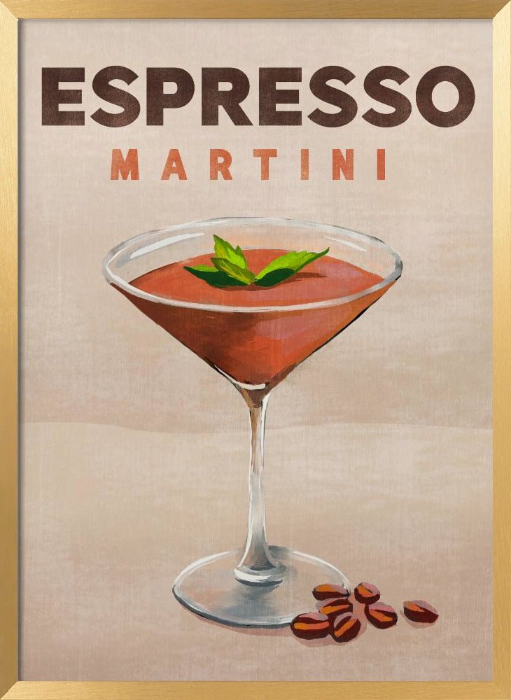 Espresso Martini Cocktail Bar Decor Poster - Corkframes.com