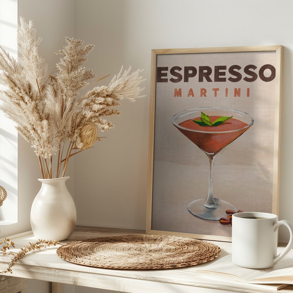 Espresso Martini Cocktail Bar Decor Poster - Corkframes.com