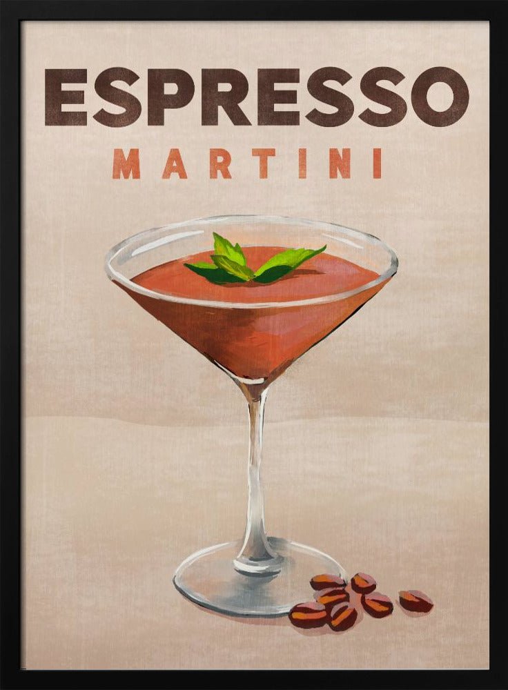 Espresso Martini Cocktail Bar Decor Poster - Corkframes.com