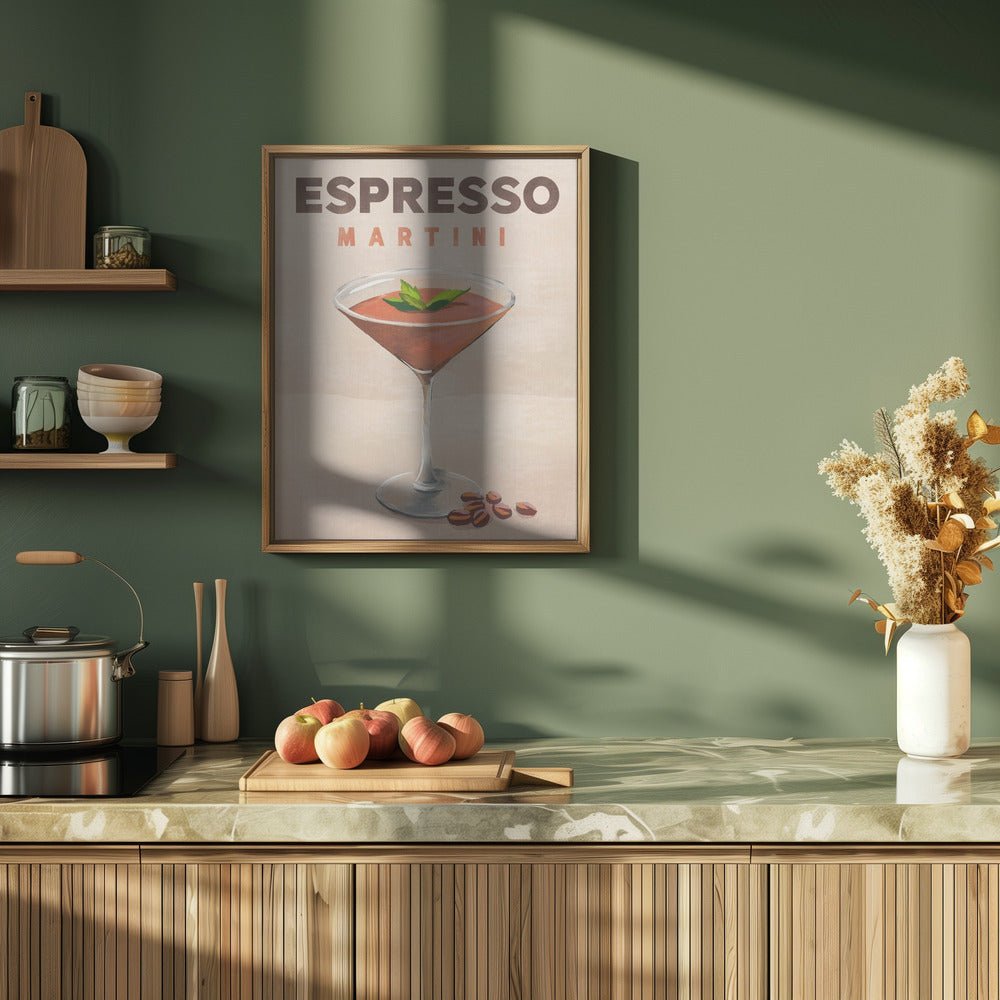 Espresso Martini Cocktail Bar Decor Poster - Corkframes.com