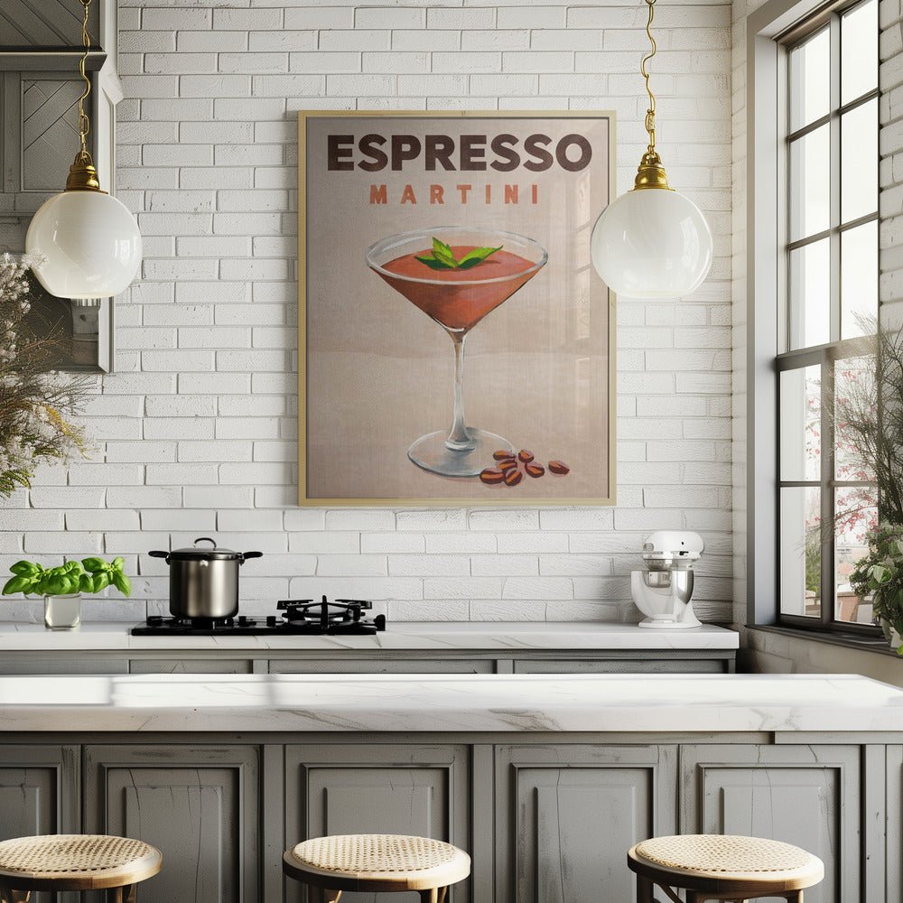 Espresso Martini Cocktail Bar Decor Poster - Corkframes.com