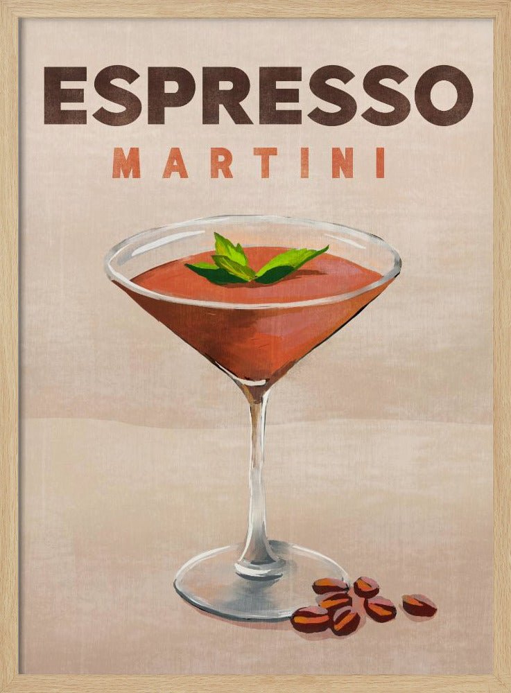 Espresso Martini Cocktail Bar Decor Poster - Corkframes.com