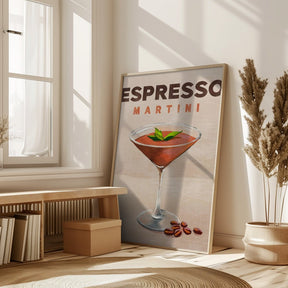 Espresso Martini Cocktail Bar Decor Poster - Corkframes.com