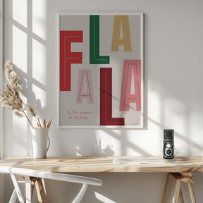 FaLaLa Christmas Season Poster - Corkframes.com