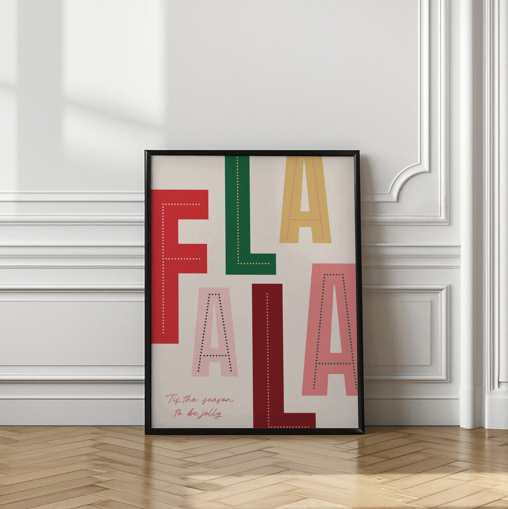 FaLaLa Christmas Season Poster - Corkframes.com