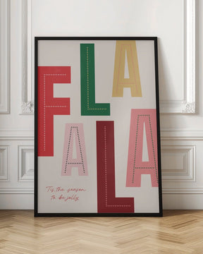 FaLaLa Christmas Season Poster - Corkframes.com